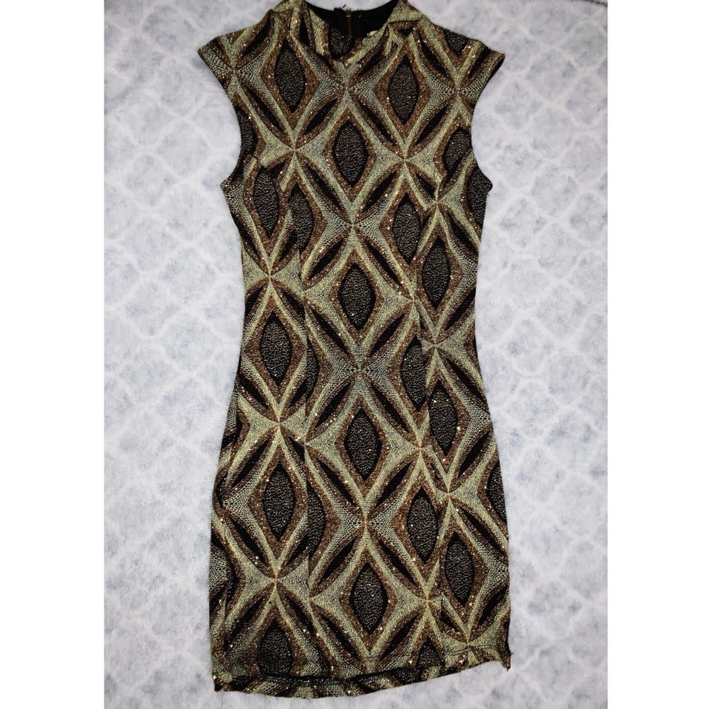 A glittery dress